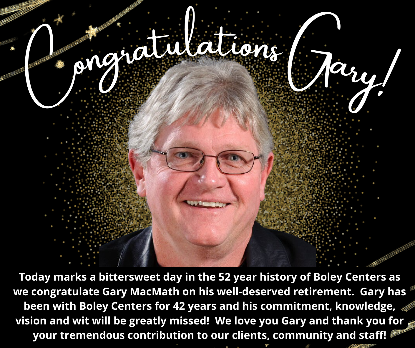Congratulations Gary!